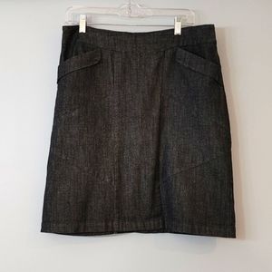 Dark grey Nic + Zoe denim skirt